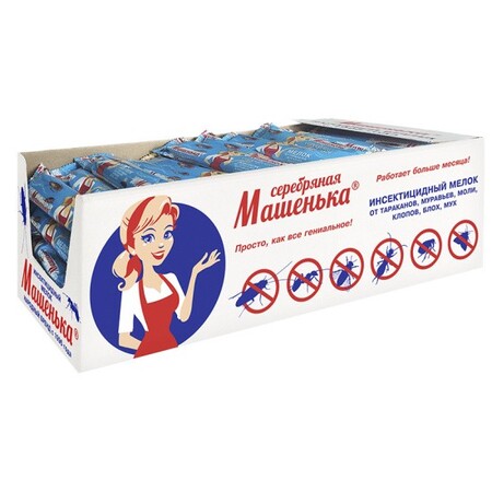 Машенька Серебряная мелок 20г в шоу-боксе 70шт
