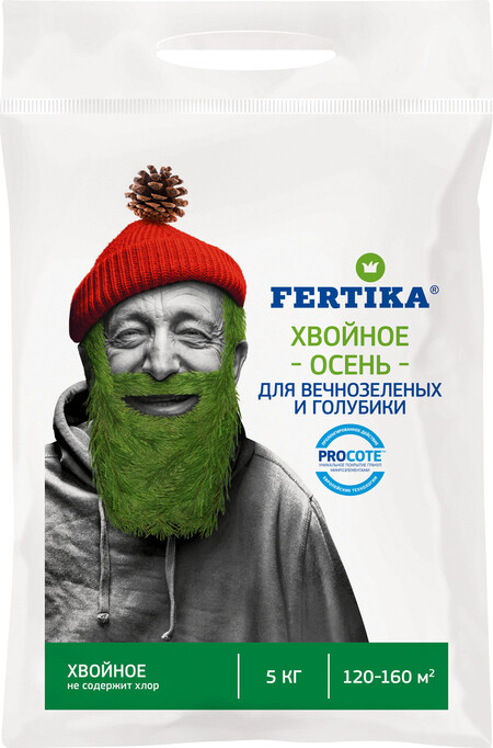 Удобрение комплексное минеральное с микроэлементами "ФЕРТИКА Для вечнозеленых и голубики. Осень"