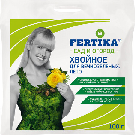 Удобрение комплексное минеральное с микроэлементами "ФЕРТИКА Хвойное. Для вечнозеленых. Лето"