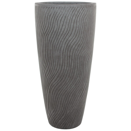 Кашпо Nobilis Marco "Sand Waves dark grey Vase"