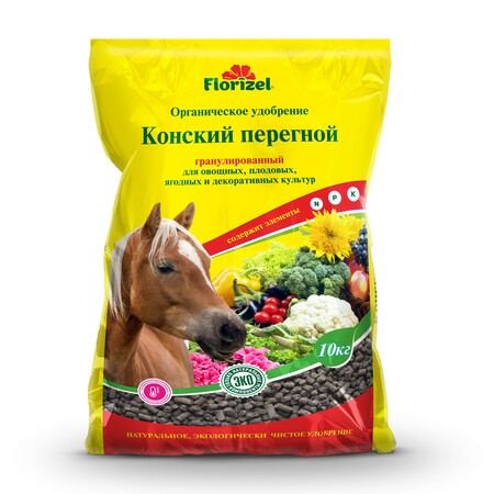 Конский перегной гранулированный, 10кг