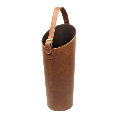 Подставка для зонтов, h48 х d20 см, экокожа, коричневый, Z8-25